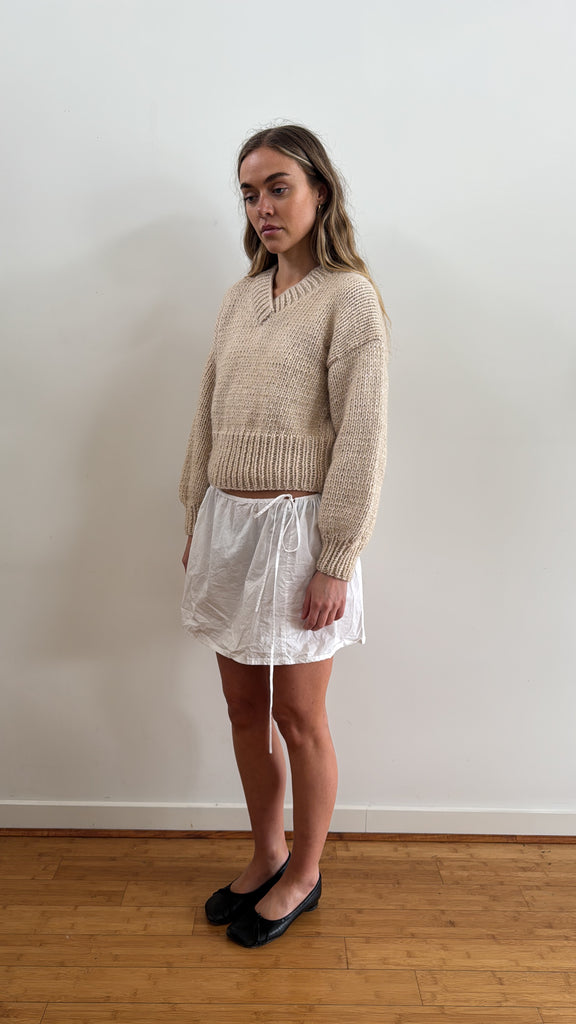SARAH SWEATER CREAM ALPACA