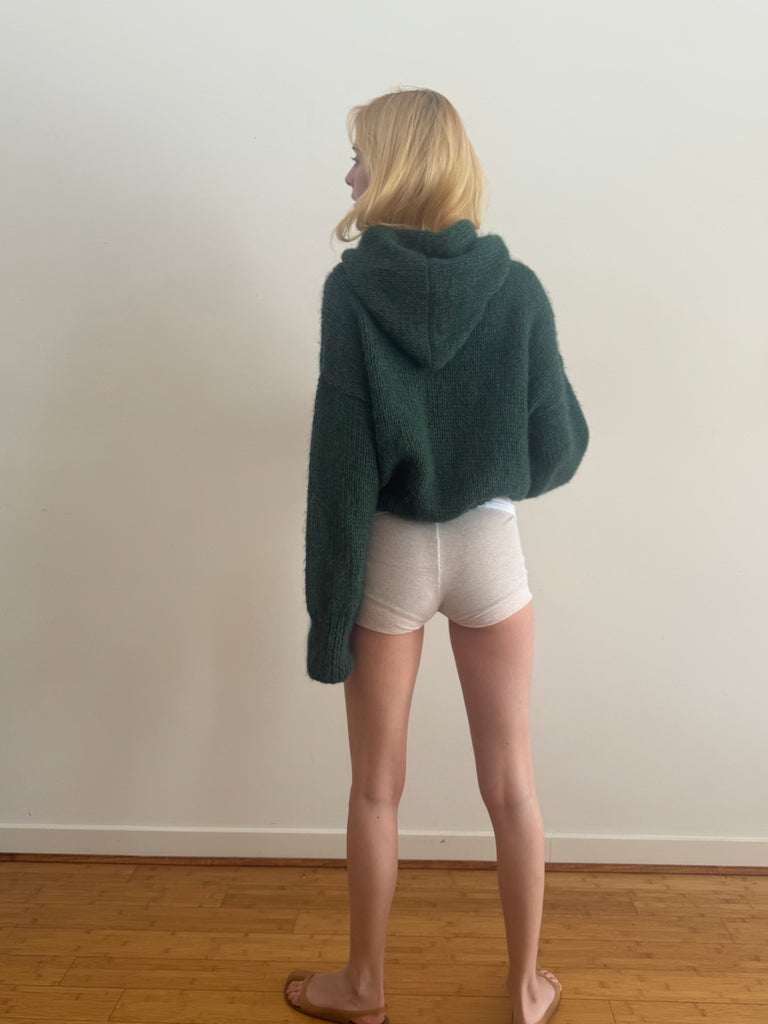 NINA HOODIE BOTTLE GREEN