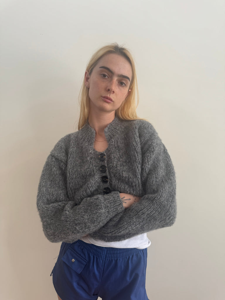 MINNIE CARDIGAN DARK GREY