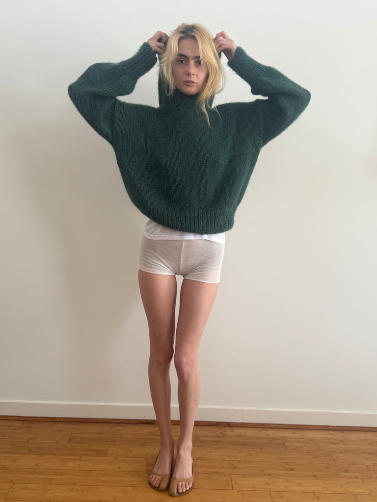 NINA HOODIE BOTTLE GREEN