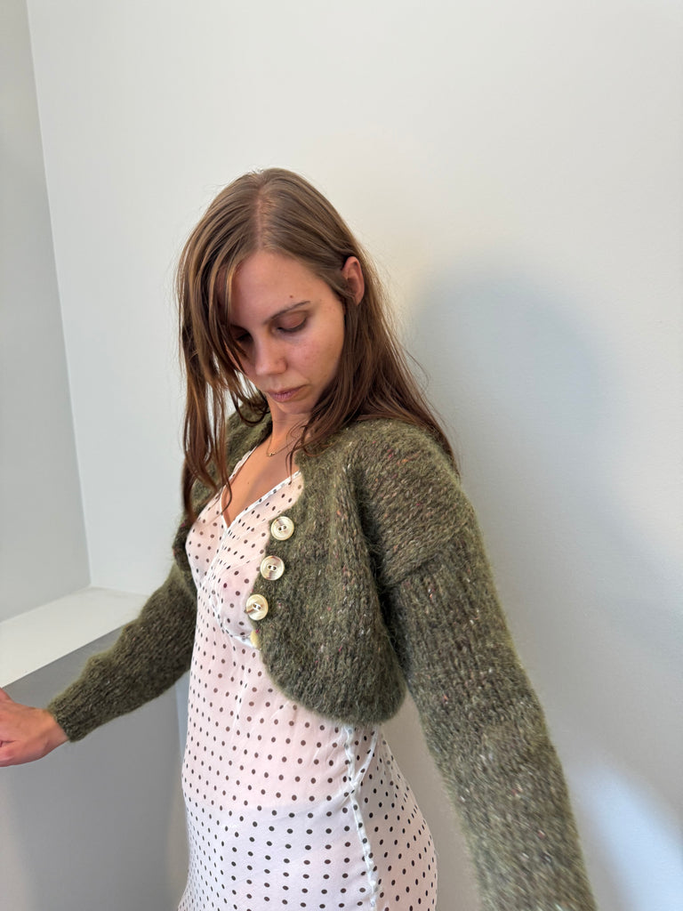 MINNIE CARDIGAN SPEAKLE TAUPE