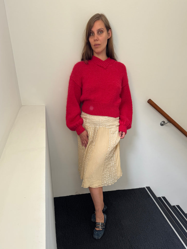 SARAH SWEATER FUCHSIA PINK ALPACA