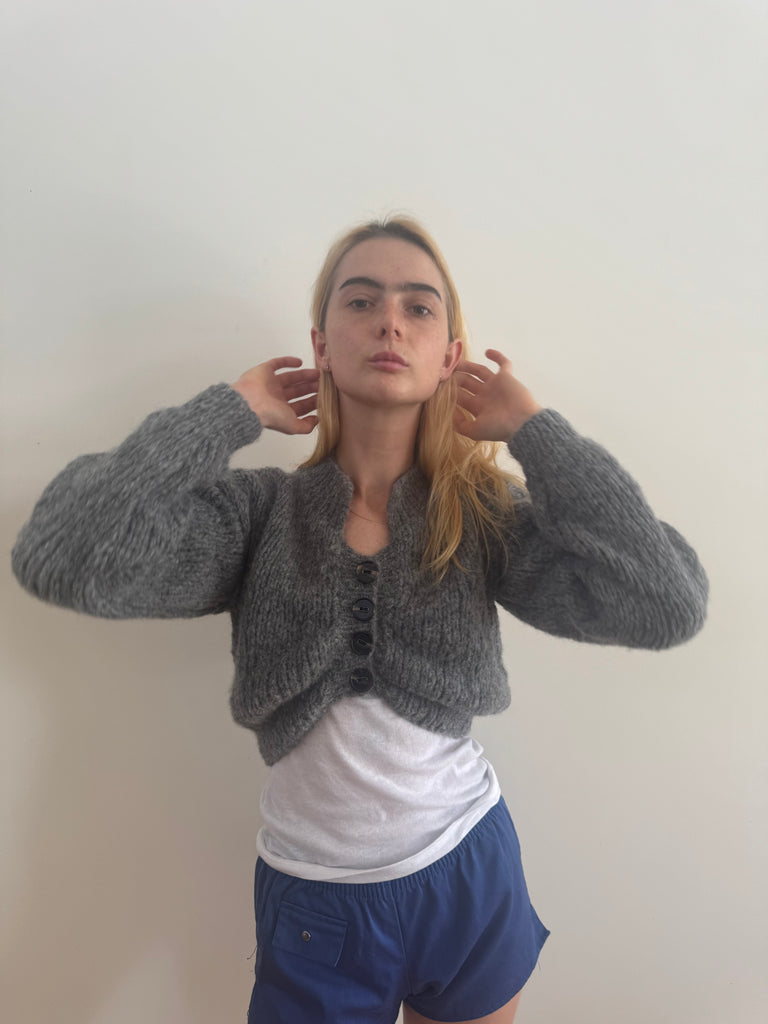 MINNIE CARDIGAN DARK GREY