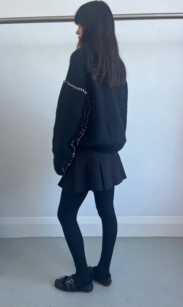 DECONSTRUCTED SWEATER BLACK