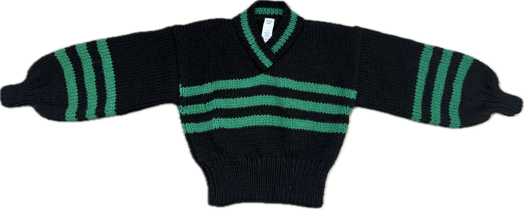 SARAH SWEATER BLACK & GREEN