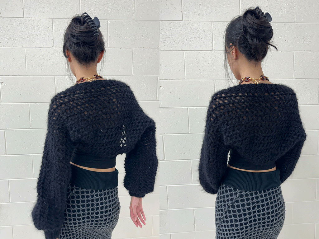 LACE BOLERO BLACK (PRE ORDER)