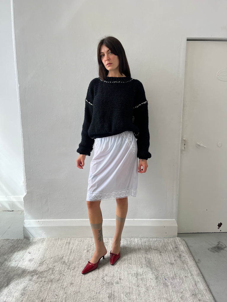 DECONSTRUCTED SWEATER BLACK