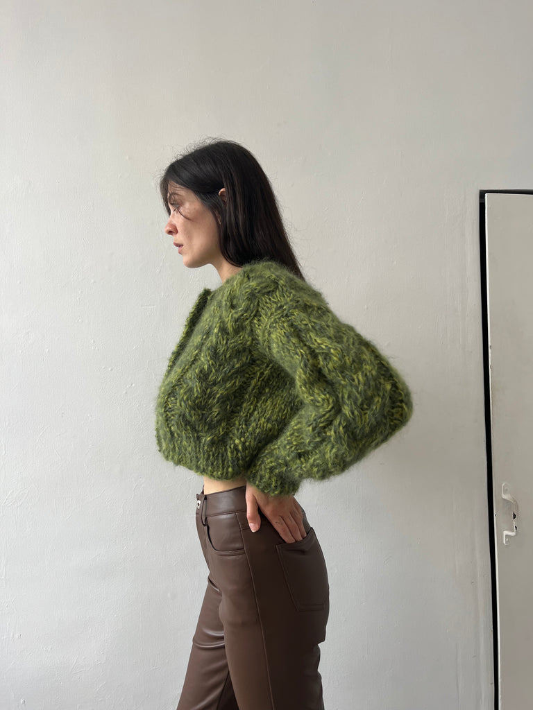 FRANCESCA CARDIGAN MULTI GREEN