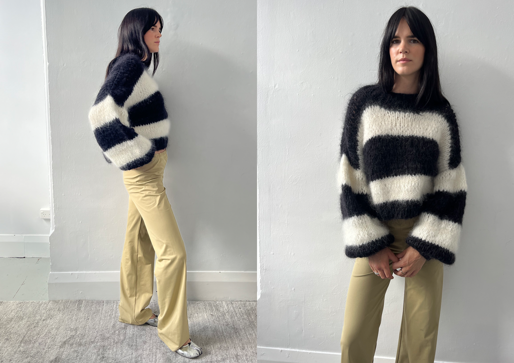 STRIPED CREW NECK